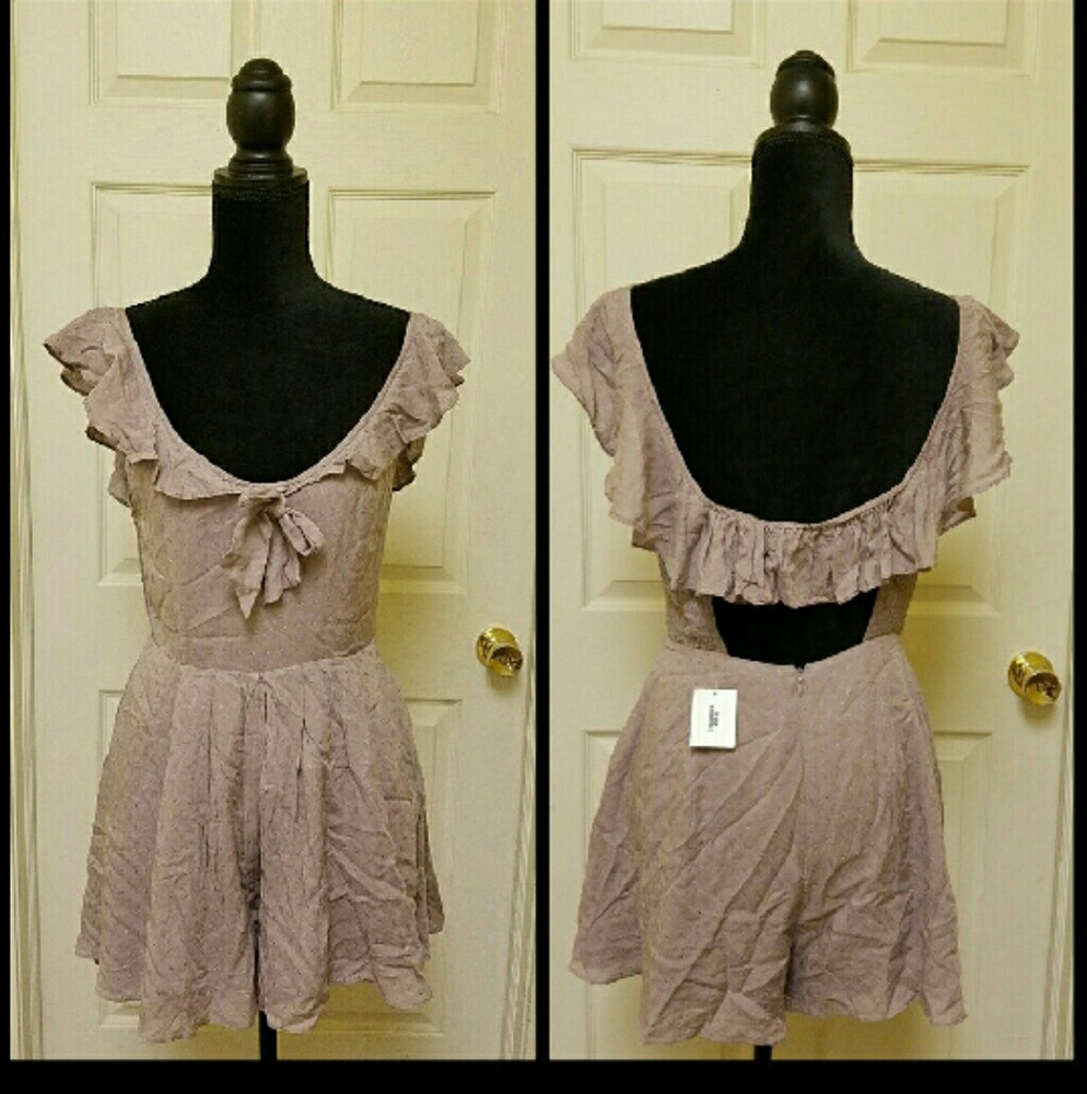 Urban Outfitters Open Back Romper size M